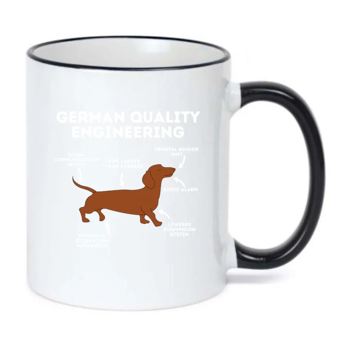 Quality Ger Engineering Gift Dachshund Lover Wiener Dog Funny Gift Black Color Changing Mug