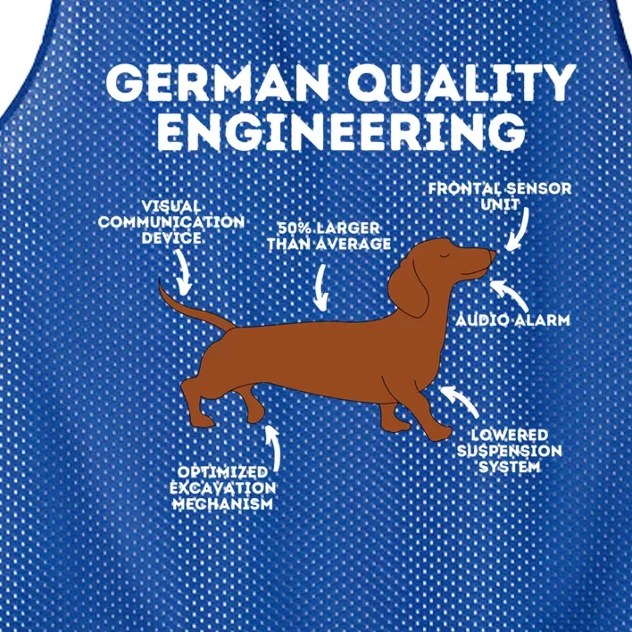 Quality Ger Engineering Gift Dachshund Lover Wiener Dog Funny Gift Mesh Reversible Basketball Jersey Tank