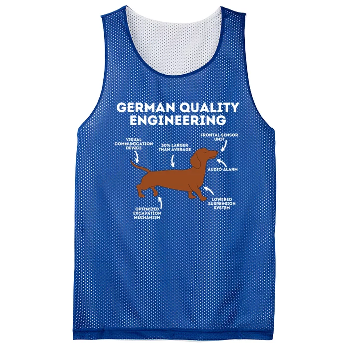 Quality Ger Engineering Gift Dachshund Lover Wiener Dog Funny Gift Mesh Reversible Basketball Jersey Tank