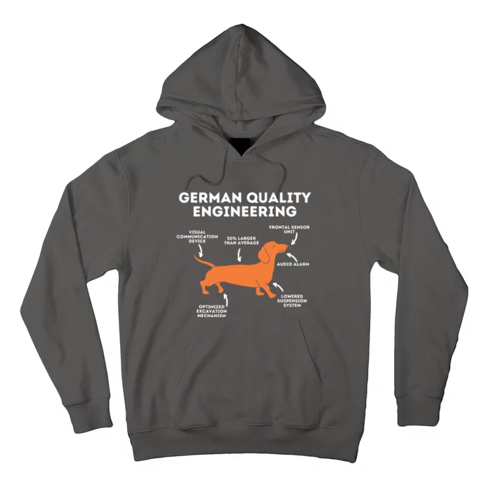 Quality German Engineering Dachshund Lover Wiener Dog Hoodie