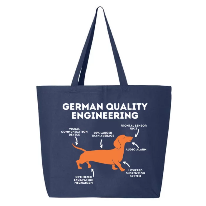 Quality German Engineering Dachshund Lover Wiener Dog 25L Jumbo Tote