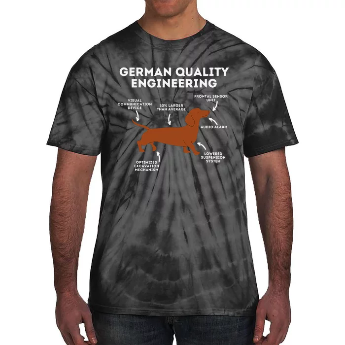 Quality German Engineering Dachshund Lover Tie-Dye T-Shirt