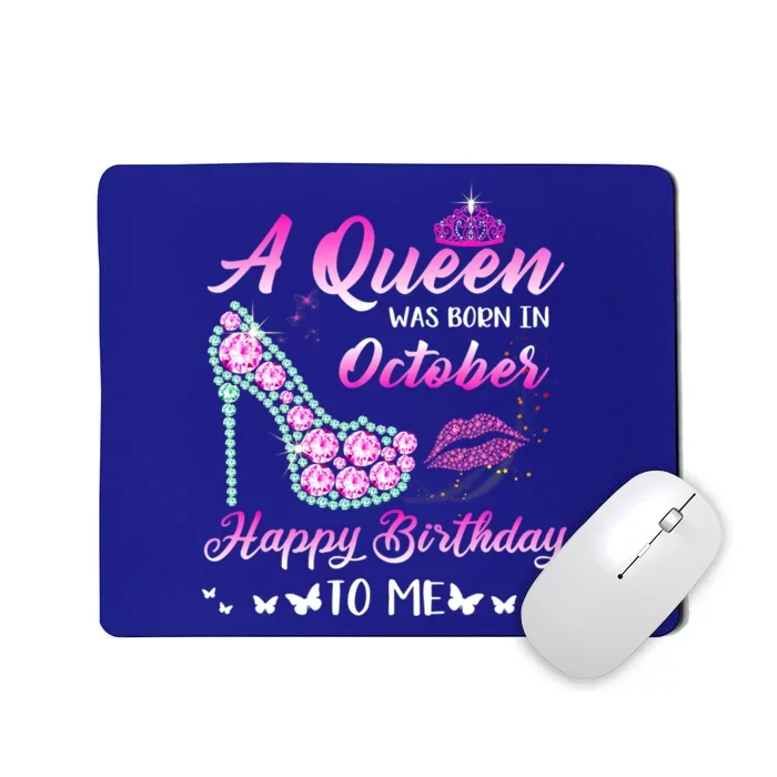 Queencute Giftwascute Giftborn Incute Giftoctober Cute Funnycute Gifthappy Birth Mousepad