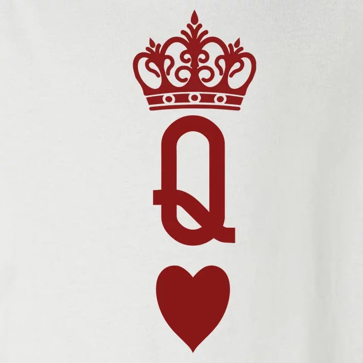 Queen Heart Cool Playing Card Toddler Long Sleeve Shirt