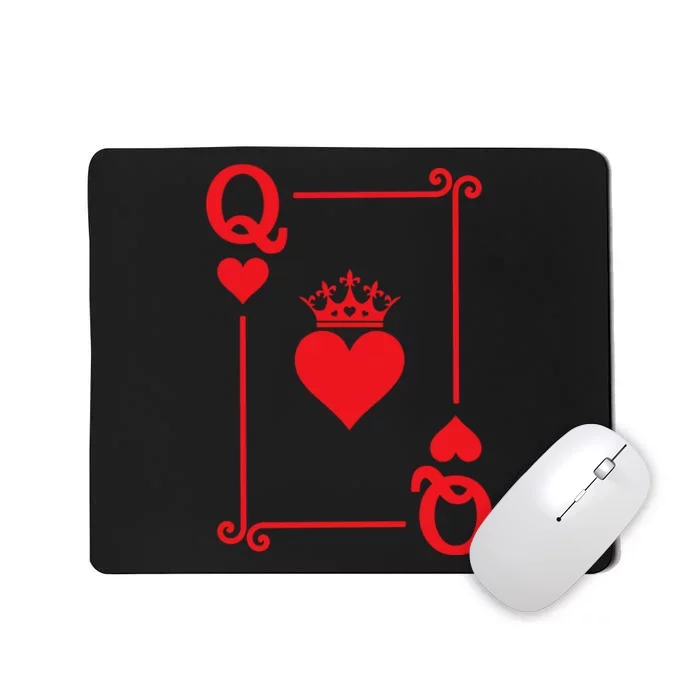 Queen Hearts Card Costume Playing Cards Queen Of Hearts Mousepad