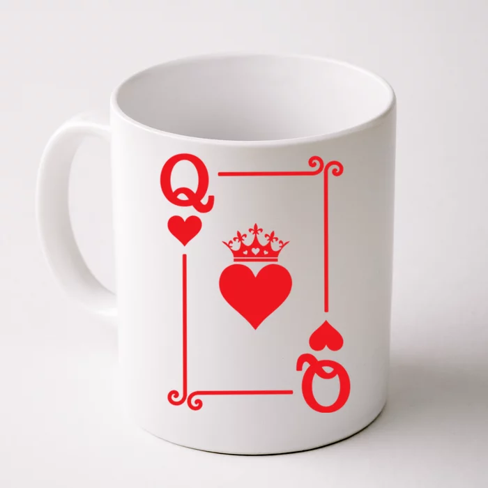 Queen Hearts Card Costume Playing Cards Queen Of Hearts Front & Back Coffee Mug