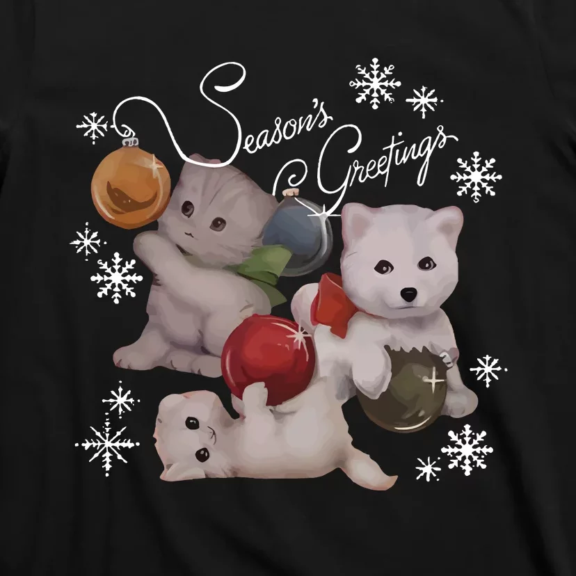 Qtcinderella Holiday Feat Swi.Ft Ders _ Coots Season Greeting T-Shirt