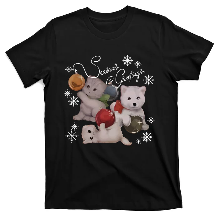 Qtcinderella Holiday Feat Swi.Ft Ders _ Coots Season Greeting T-Shirt