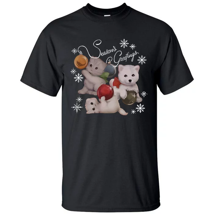 Qtcinderella Holiday Feat Swi.Ft Ders _ Coots Season Greeting Tall T-Shirt