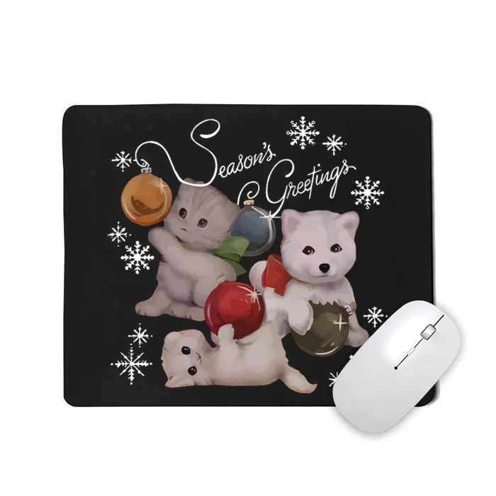 Qtcinderella Holiday Feat Swi.Ft Ders _ Coots Season Greeting Mousepad