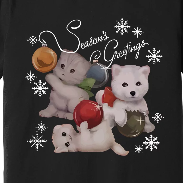 Qtcinderella Holiday Feat Swi.Ft Ders _ Coots Season Greeting Premium T-Shirt