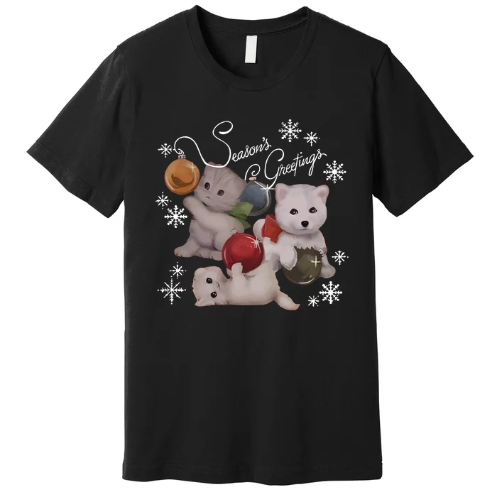 Qtcinderella Holiday Feat Swi.Ft Ders _ Coots Season Greeting Premium T-Shirt