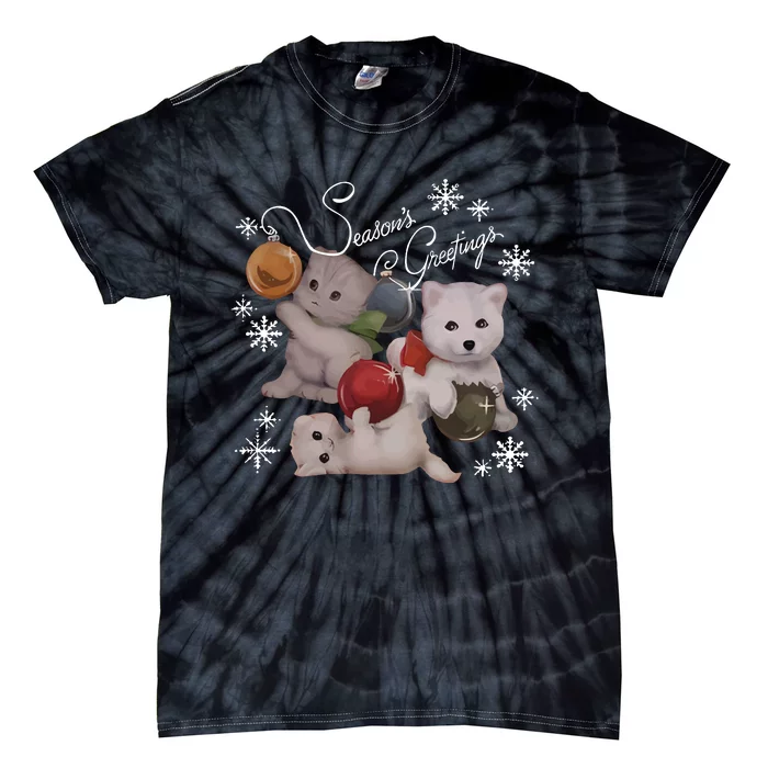 Qtcinderella Holiday Feat Swi.Ft Ders _ Coots Season Greeting Tie-Dye T-Shirt