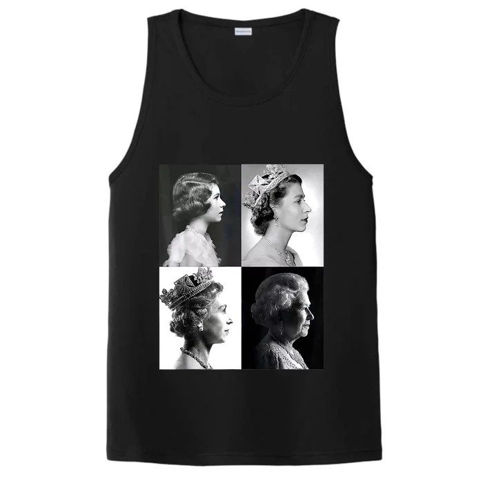 Queen II Elizabeth Of England 1920 2022 Performance Tank