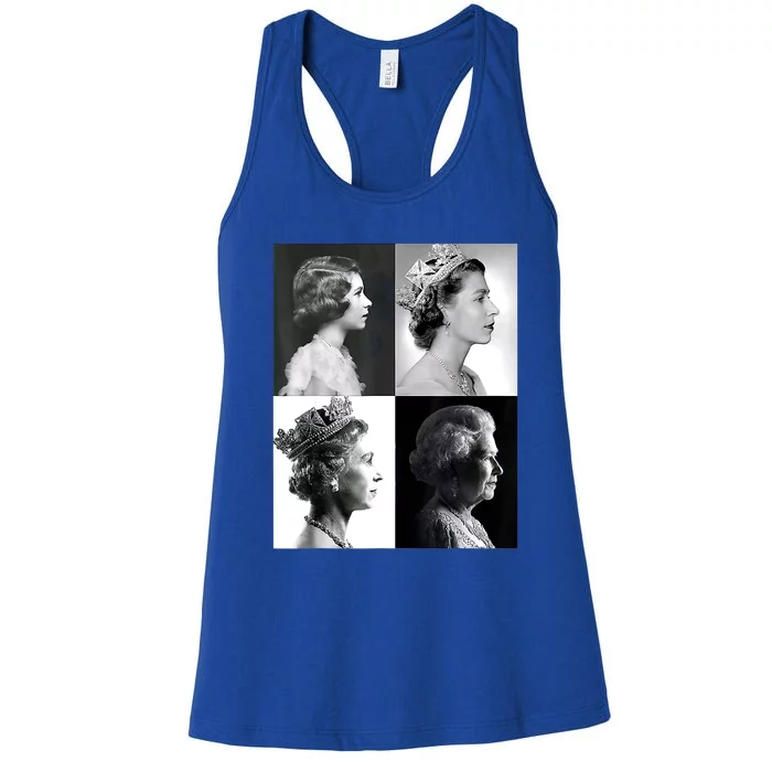 Queen II Elizabeth Of England 1920 2022 Women's Racerback Tank