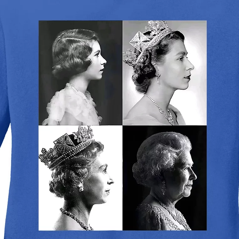 Queen II Elizabeth Of England 1920 2022 Ladies Long Sleeve Shirt