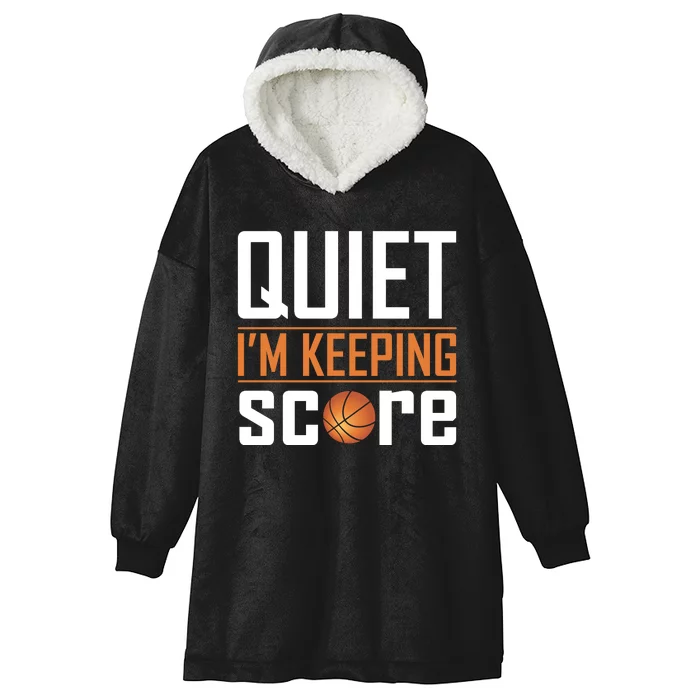 Quite I'm Keeping Score Hooded Wearable Blanket