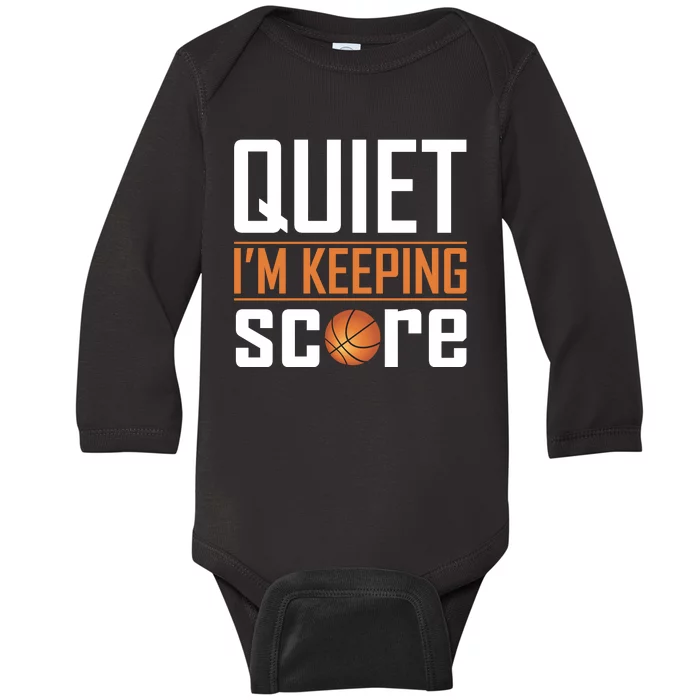 Quite I'm Keeping Score Baby Long Sleeve Bodysuit