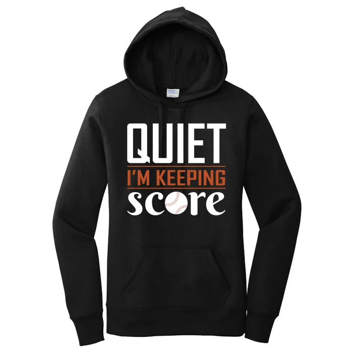 Quiet Im Keeping Score Women's Pullover Hoodie