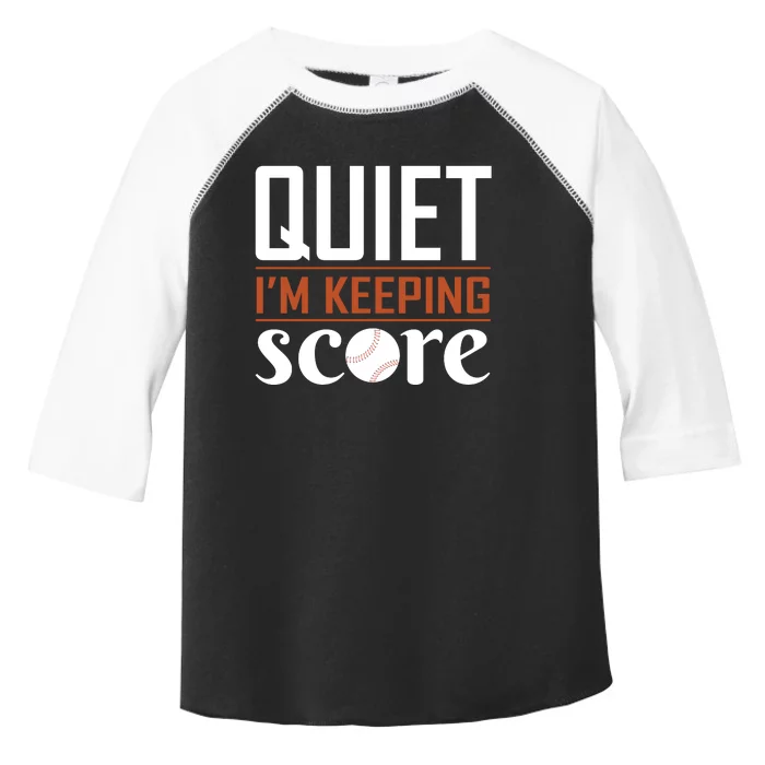 Quiet Im Keeping Score Toddler Fine Jersey T-Shirt