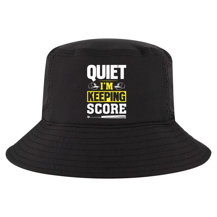 Quiet I'm Keeping Score Funny Baseball Cool Comfort Performance Bucket Hat