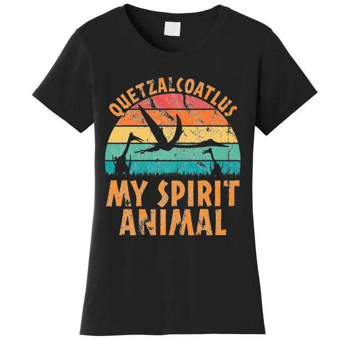 Quetzalcoatlus Is My Spirit Animal Dinosaur Lovers Women's T-Shirt