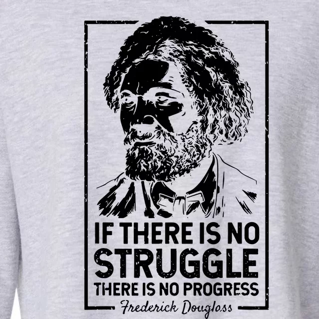 Quotes If There Is No Struggle There Is No Progress Cropped Pullover Crew