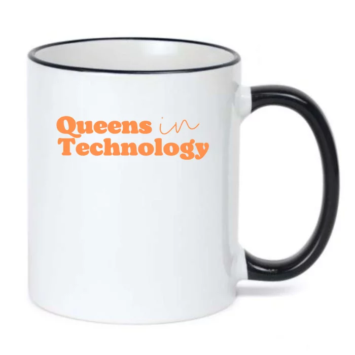 Queens In Technology Gift Black Color Changing Mug