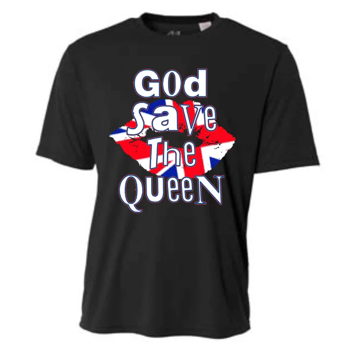 Queens Jubilee 2022 God Save The Queen Gift Cooling Performance Crew T-Shirt