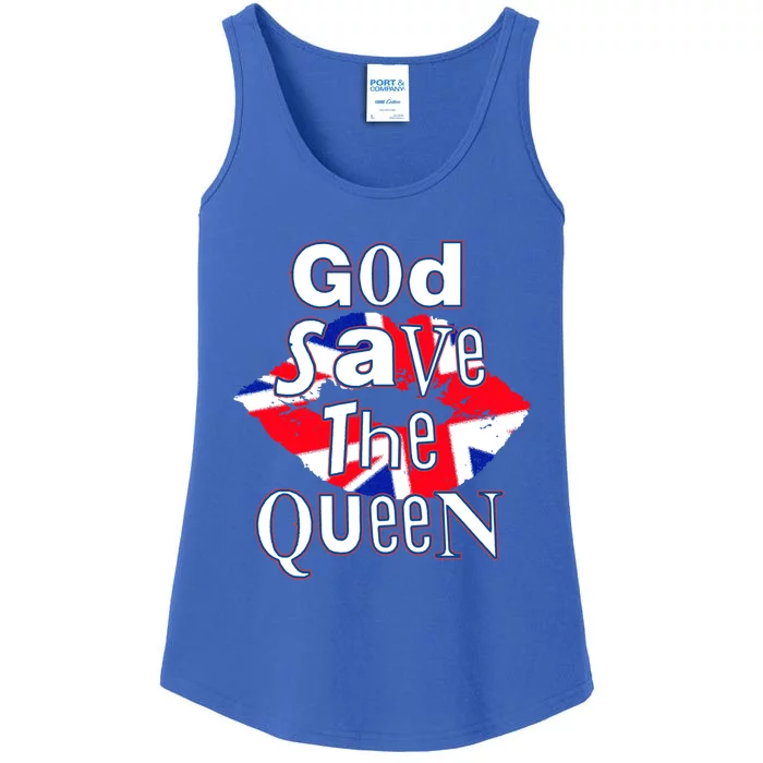 Queens Jubilee 2022 God Save The Queen Gift Ladies Essential Tank