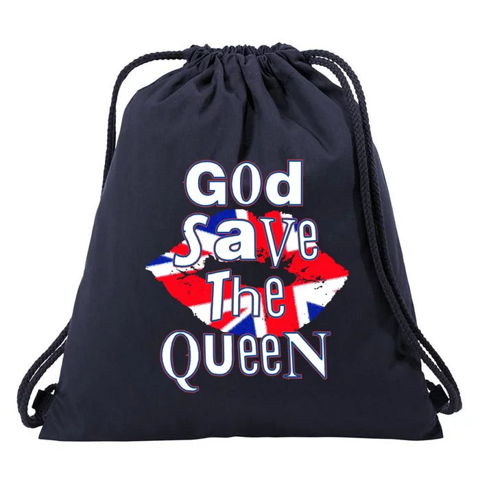 Queens Jubilee 2022 God Save The Queen Gift Drawstring Bag