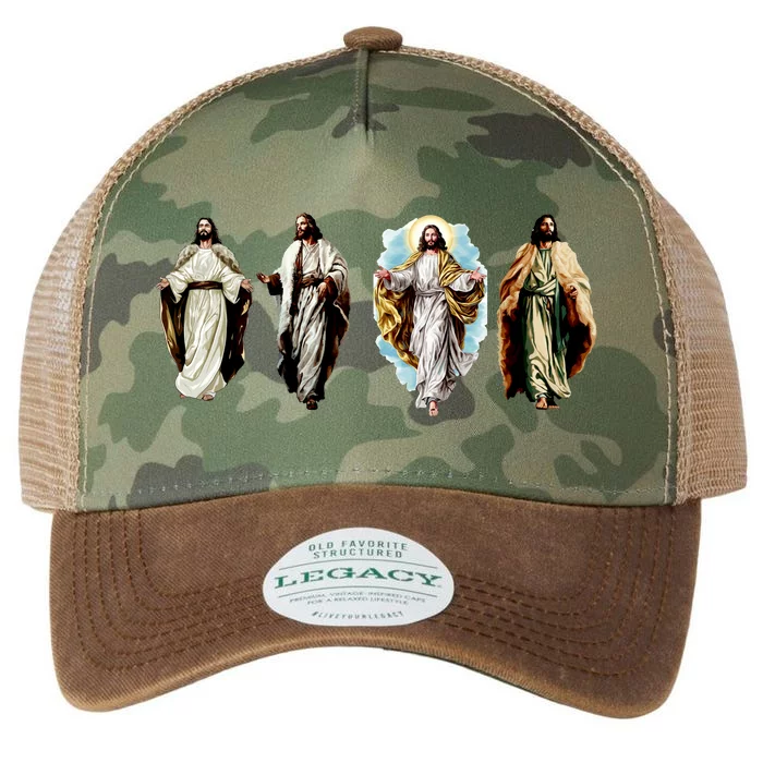 Quad Jesus Art Legacy Tie Dye Trucker Hat