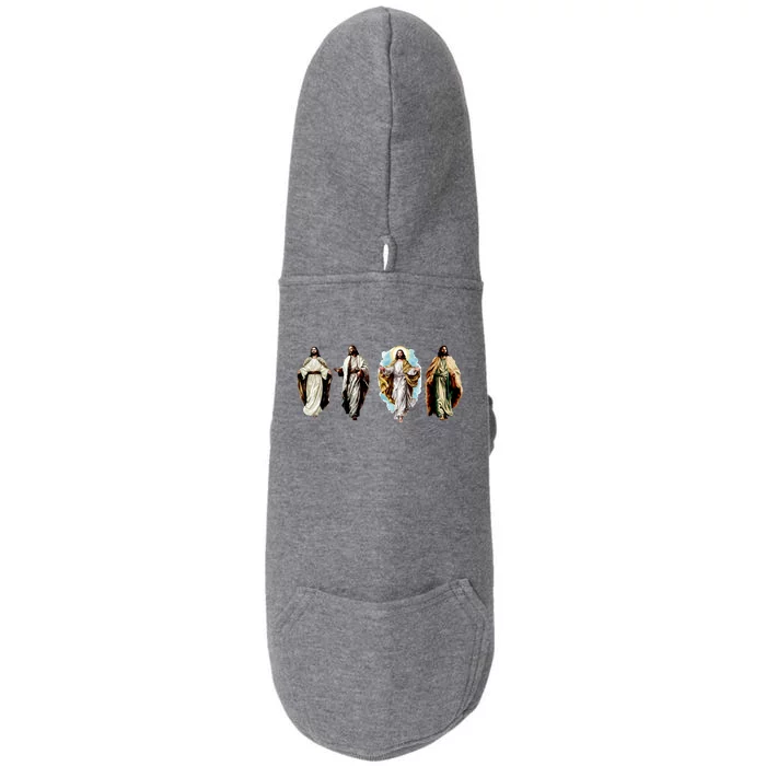 Quad Jesus Art Doggie 3-End Fleece Hoodie