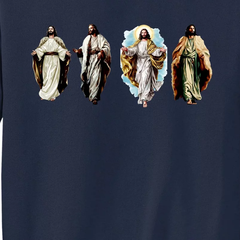 Quad Jesus Art Tall Sweatshirt