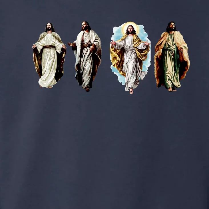 Quad Jesus Art Toddler Hoodie