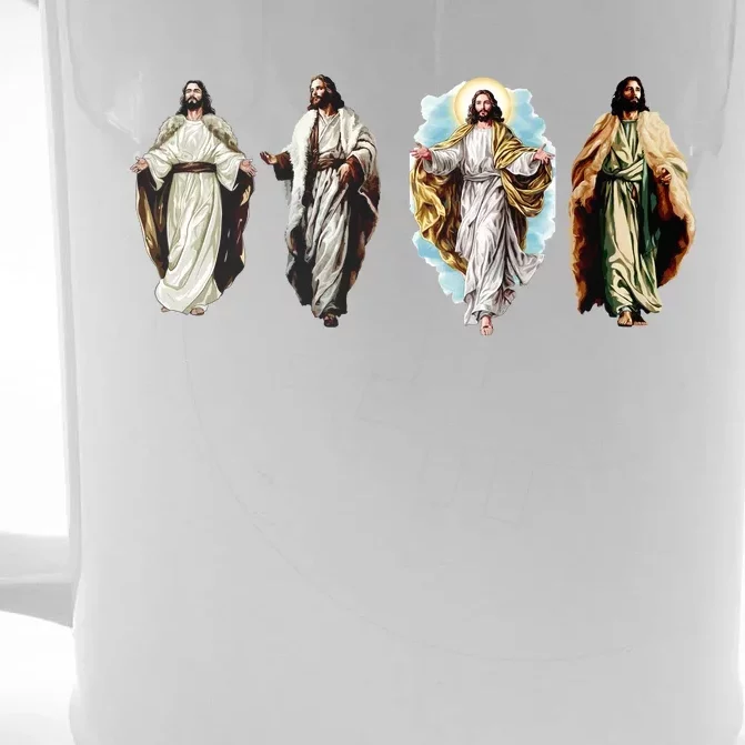 Quad Jesus Art Front & Back Beer Stein