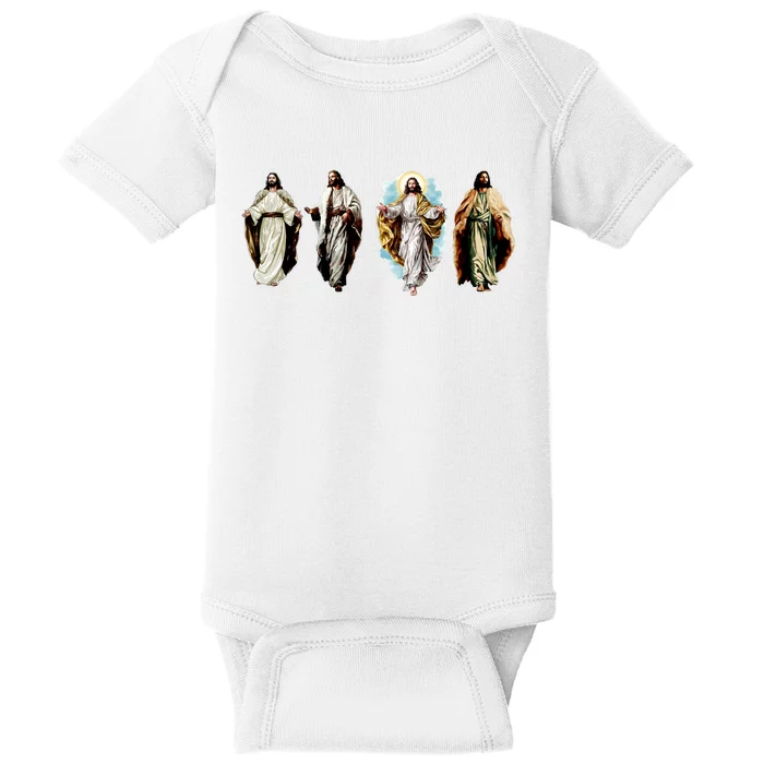 Quad Jesus Art Baby Bodysuit