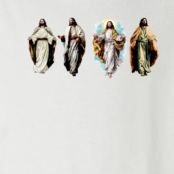 Quad Jesus Art Toddler Long Sleeve Shirt