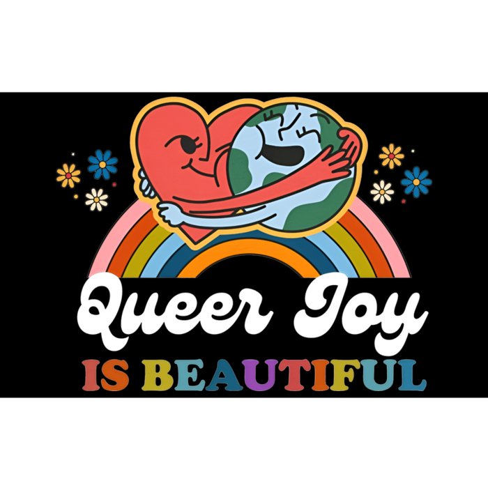 Queer Joy Is Beautiful Rainbow Pride Month Lesbian Bisexual Gay Bumper Sticker