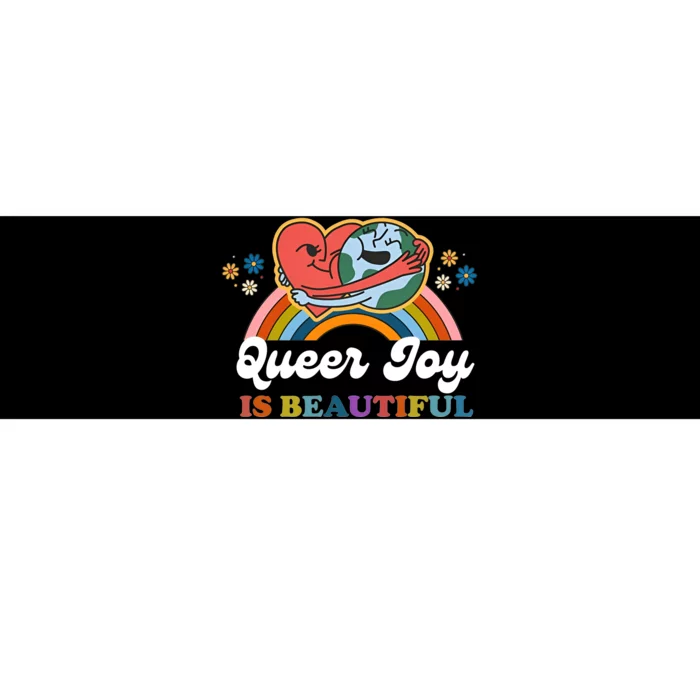 Queer Joy Is Beautiful Rainbow Pride Month Lesbian Bisexual Gay Bumper Sticker