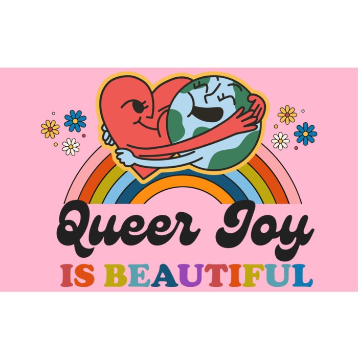 Queer Joy Is Beautiful Rainbow Pride Month Lesbian Bumper Sticker