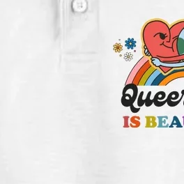 Queer Joy Is Beautiful Rainbow Pride Month Lesbian Dry Zone Grid Performance Polo