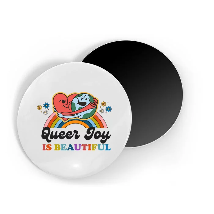 Queer Joy Is Beautiful Rainbow Pride Month Lesbian Magnet