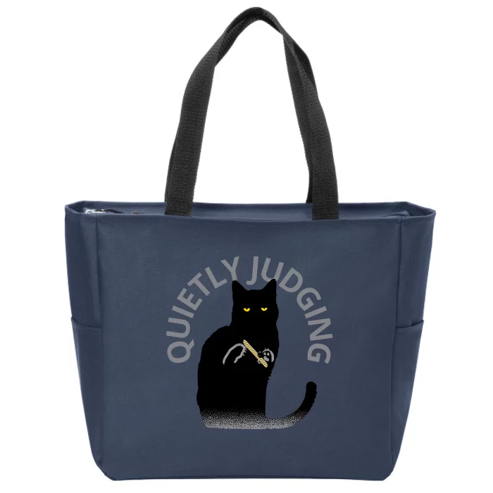 QUIETLY JUDGING LIMITED EDITION Zip Tote Bag