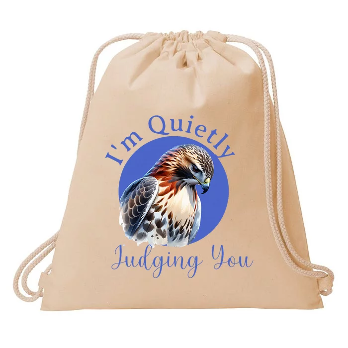 Quietly Judging You Drawstring Bag