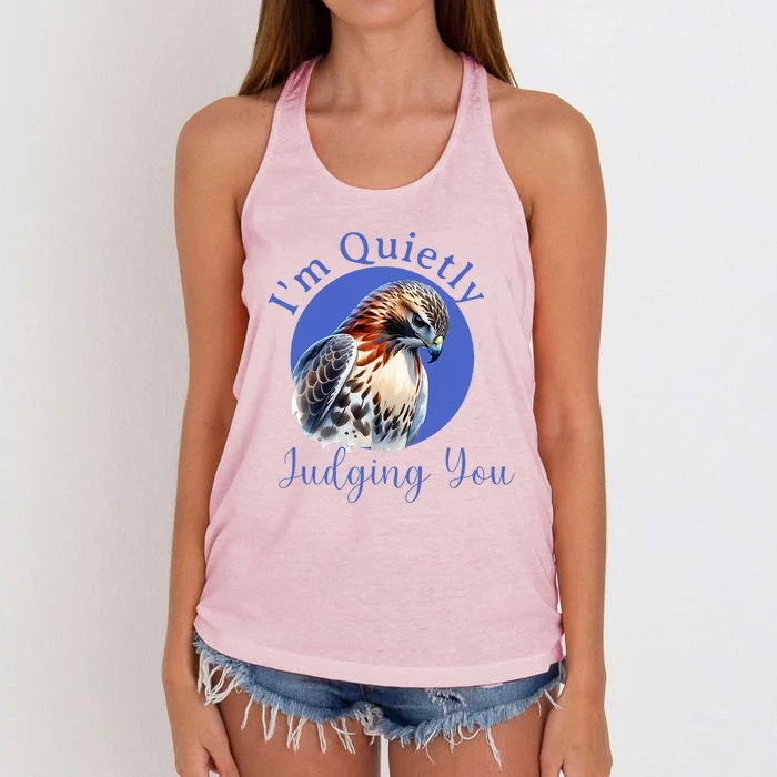 Quietly Judging You Women's Knotted Racerback Tank