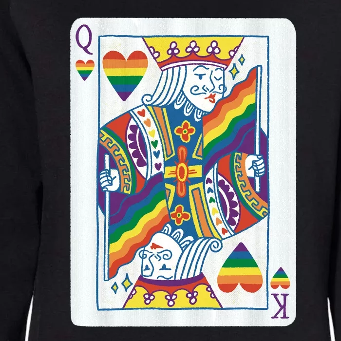 Queer King Queen Womens California Wash Sweatshirt