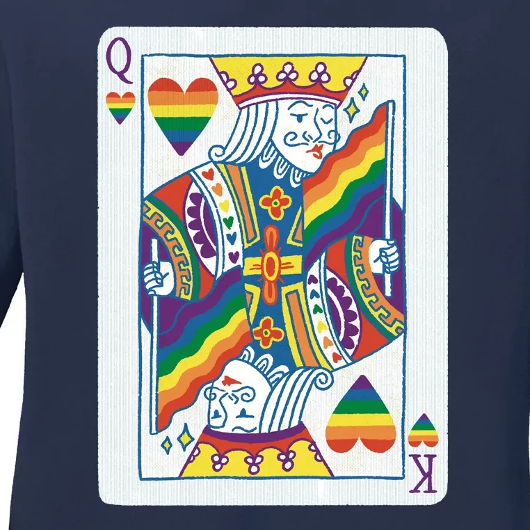 Queer King Queen Ladies Long Sleeve Shirt