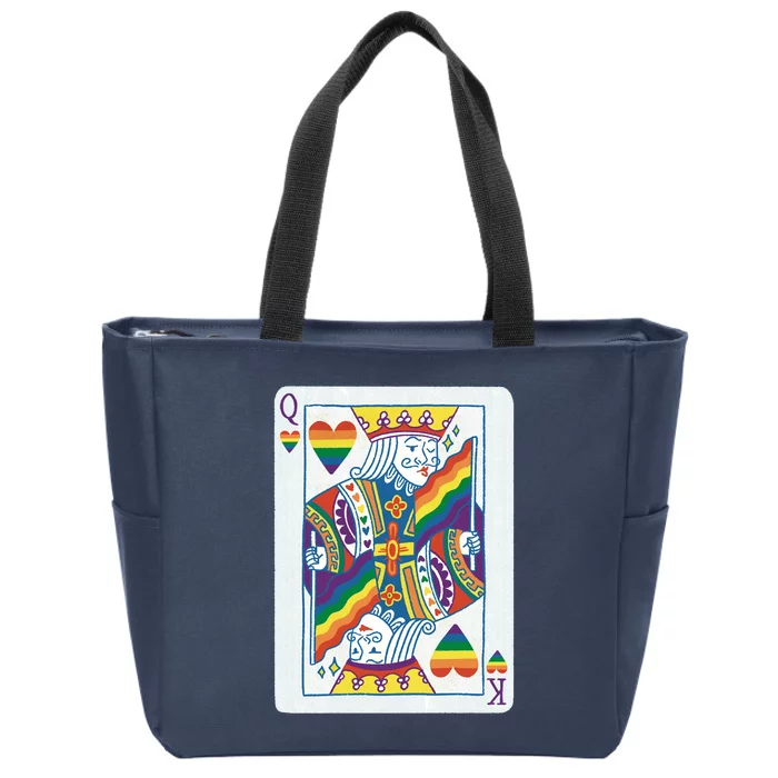 Queer King Queen Zip Tote Bag