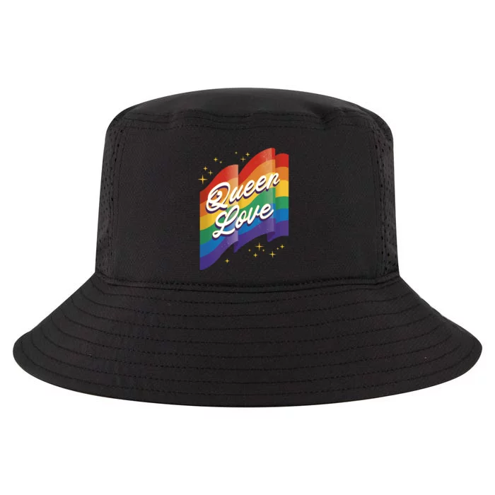 Queen Love LGBTQ Flag Cool Comfort Performance Bucket Hat